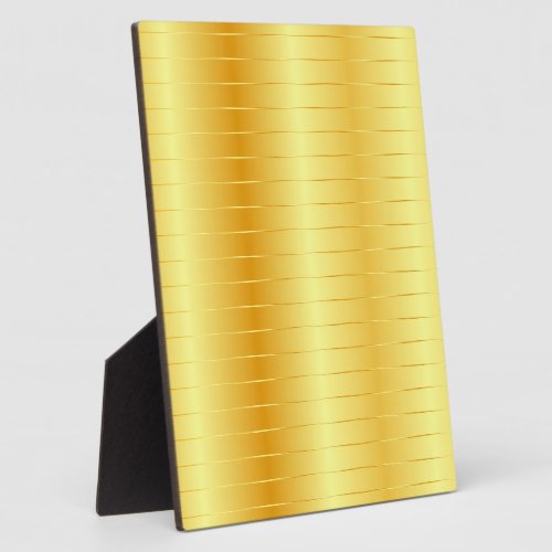 Custom Faux Gold Metallic Look Elegant Trendy Plaque