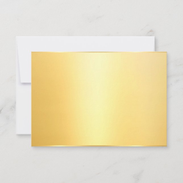 Custom Faux Gold Modern Elegant Blank Template (Front)