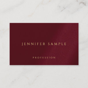 Custom Faux Gold Text Luxury Premium Linen Business Card