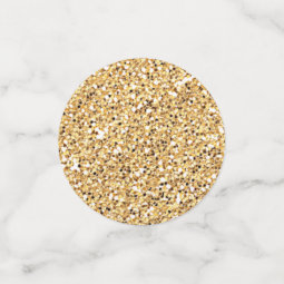 Custom Faux Sparkling Happy Birthday Gold Glitter Confetti | Zazzle
