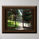 Custom Faux Window View Add Your Photo Poster at Zazzle