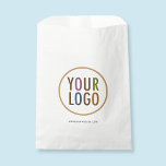 Custom Favor Bags with Company Logo Low Minimum<br><div class="desc">Easily personalize these favor bags with your company logo, website address, or other custom text. These versatile food safe paper bags can be used as packaging for baked goods, candy, nuts, or other small dry food items. They can be used as a gift bag for small items and favors. Available...</div>