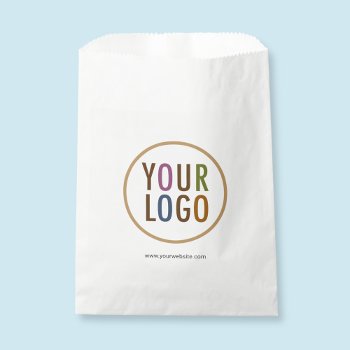 Custom Favor Bags With Company Logo Low Minimum by MISOOK at Zazzle