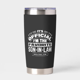Custom Favorite Son In Law Official Funny Family Insulated Tumbler