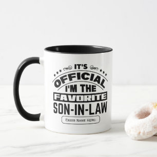 Custom Favorite Son In Law Official Funny Family Mug