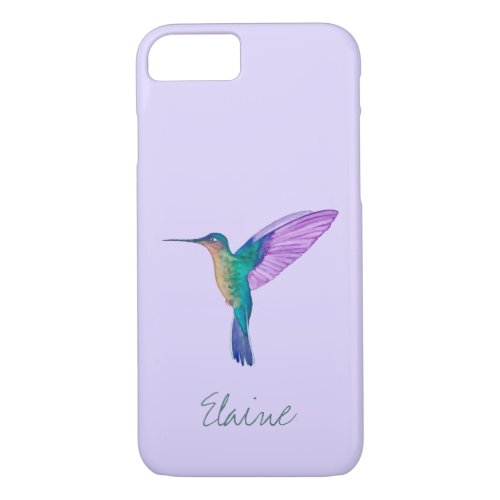 Custom Fawn_breasted  Brilliant Hummingbird iPhone 87 Case