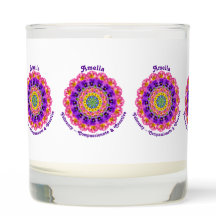 Custom February Birth Month Mandala Art Fragrant