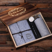 Custom Felt Journal, Water Bottle, Pen Light Grey (Inside)