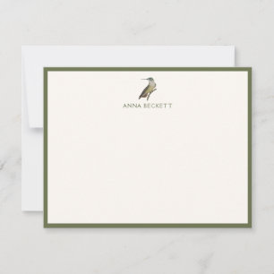 Custom Female Calliope Hummingbird Note Card