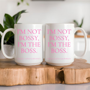 Custom Feminist Gift for Women Boss Babe Office Coffee Mug