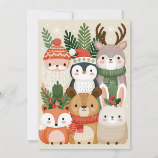 Custom festive and cute Christmas Greeting Card