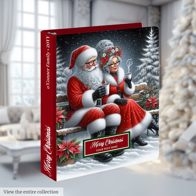 Custom Festive Binder Mr. and Mrs. Claus Artwork (Custom Festive Binder Mr. and Mrs. Claus Artwork)