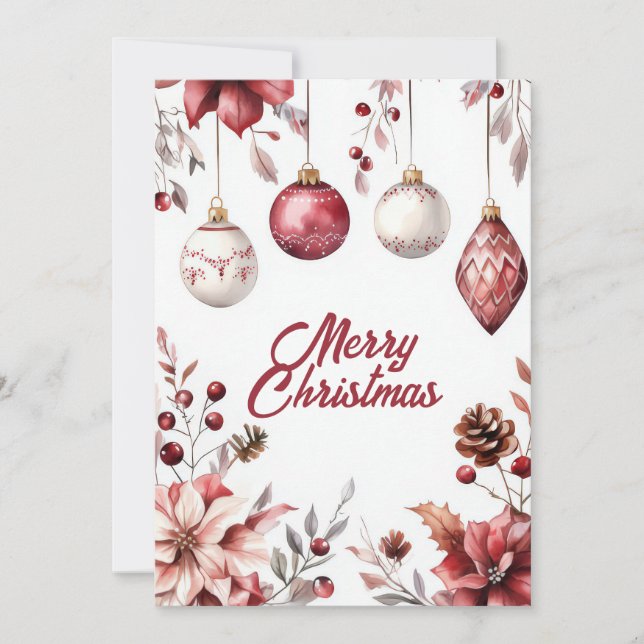 Custom festive Christmas Greeting Card (Front)