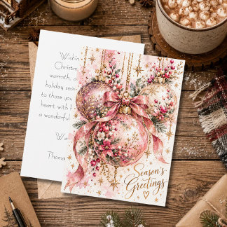 Custom festive Christmas Greeting Card