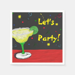Custom Festive Margarita Paper Napkins