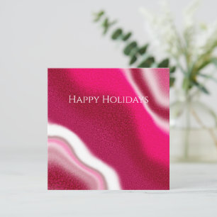 Custom Festive Modern Red Happy Holiday Business 