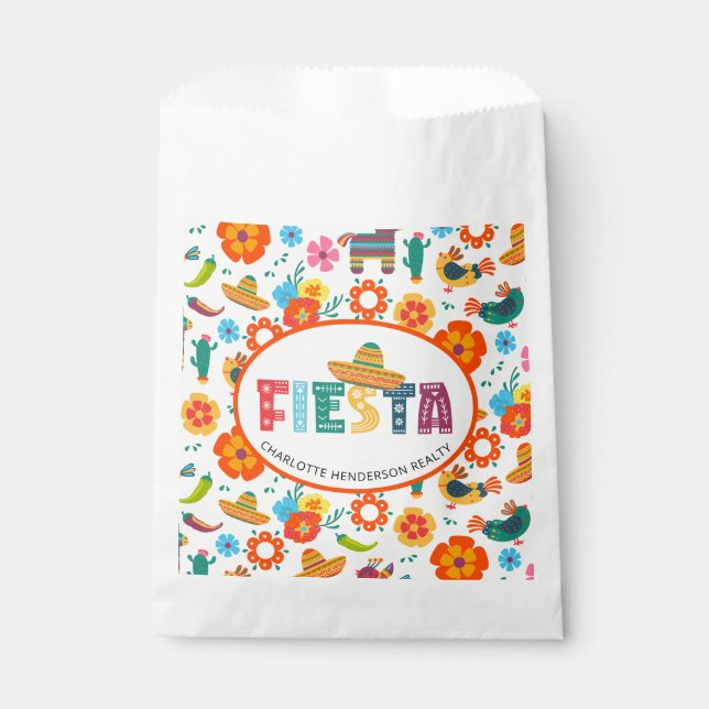 Custom Fiesta Party Favor Bag (Front)