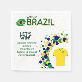 Custom FIFA World Cup Brazil VAMOS! Napkins