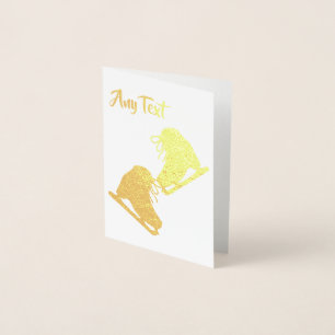 Custom Figure Skating Foil Card