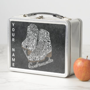 Custom Figure Skating Ice Skating Metal Lunch Box