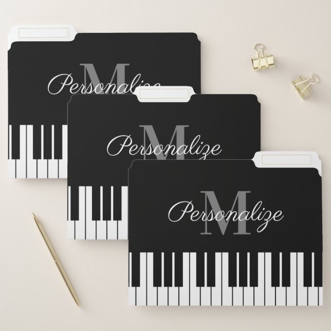 Custom file folders for piano player and teacher (Set)