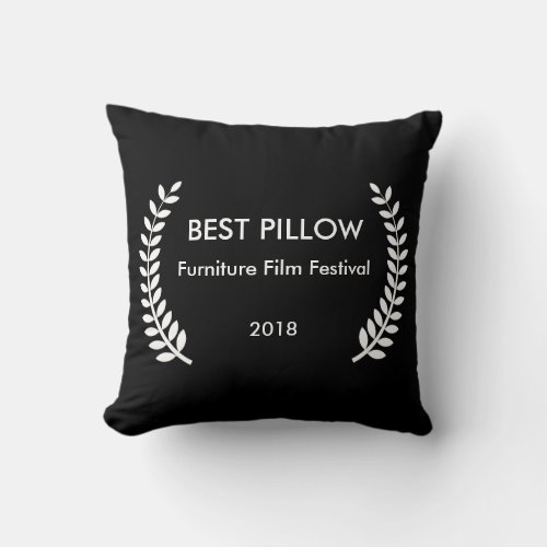 Custom Film Festival Laurels Pillow