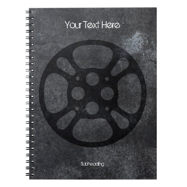 Custom Film Reel / Movie Reel Notebook (Front)