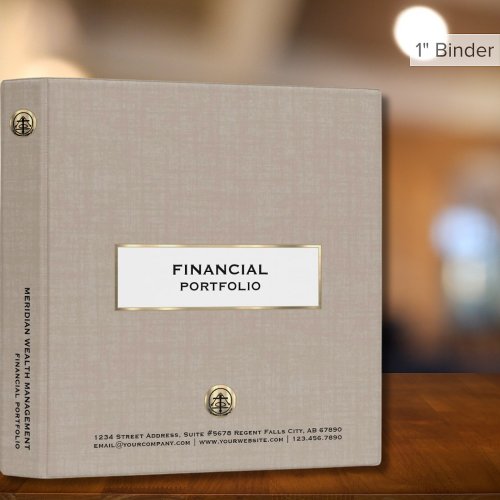 Custom Financial Binder for Portfolio Management