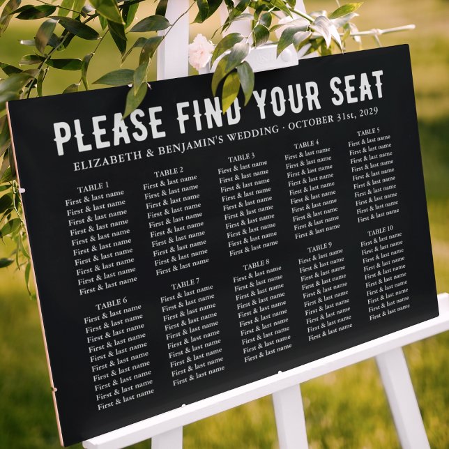 Custom Find Seat Til Death Wedding Seating Chart Foam Board (Custom Find Seat Til Death Wedding Seating Chart Foam Board
)