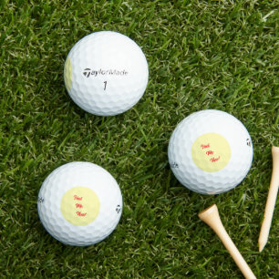 Custom 'Fine me Now!' Taylor Made TP5, 12 Pack Golf Balls