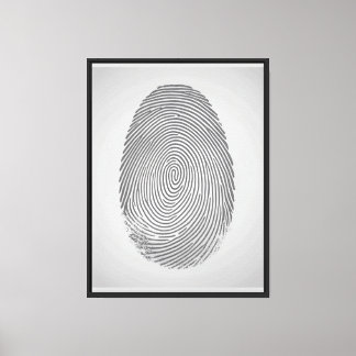 Custom Fingerprint Canvas Art – Minimalist Modern 