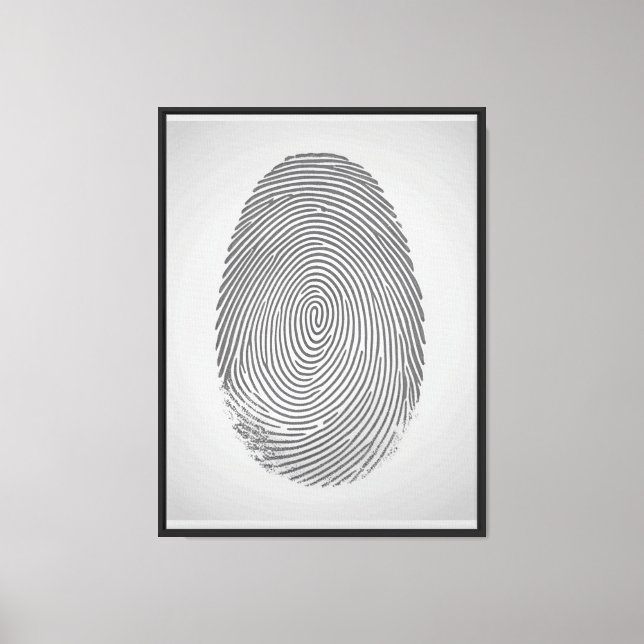 Custom Fingerprint Canvas Art – Minimalist Modern  (Front)