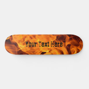Custom Fire! Flames Skate Deck Skateboard/Wall Art
