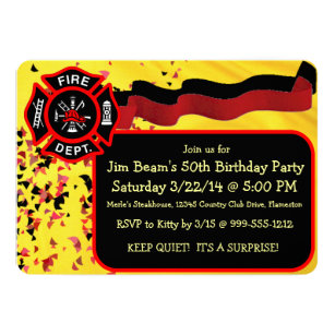 Fireman Birthday Invitations 10