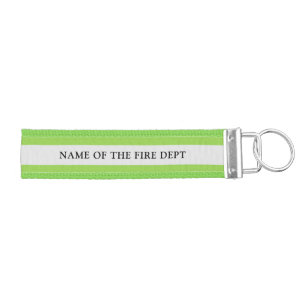 Custom Firefighter Fire Department Wrist Keychain