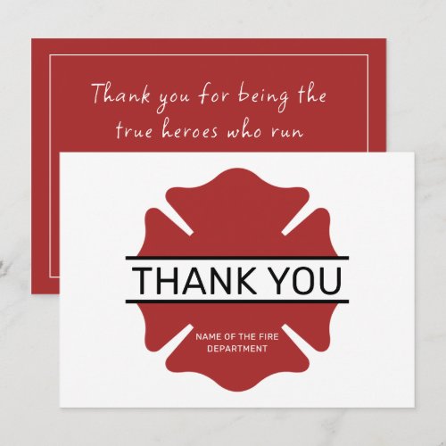 Custom Firefighter Red Logo Symbol 