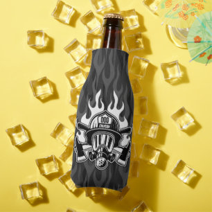 Custom Firefighter Rescue Fire Department Station Bottle Cooler