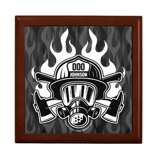 Custom Firefighter Rescue Fire Department Station  Gift Box