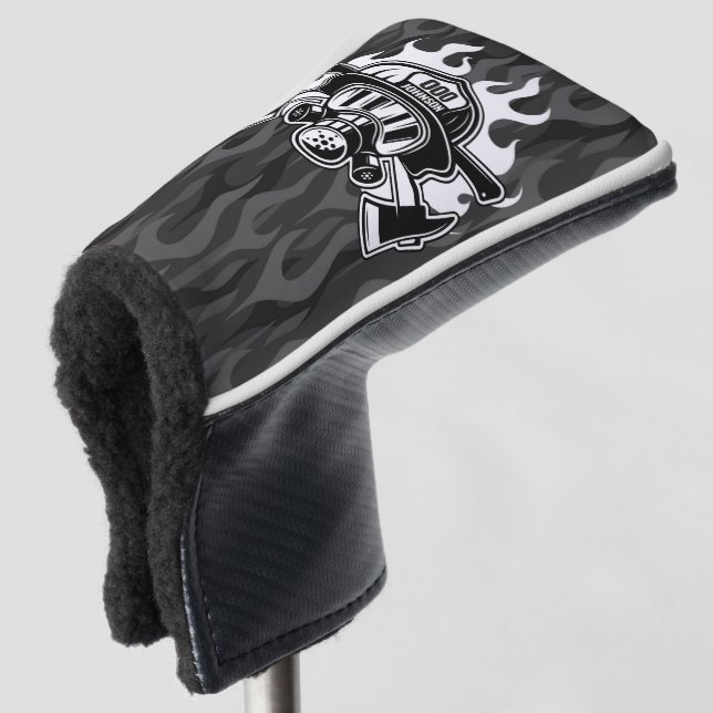 Custom Firefighter Rescue Fire Department Station Golf Head Cover (3/4 Front)