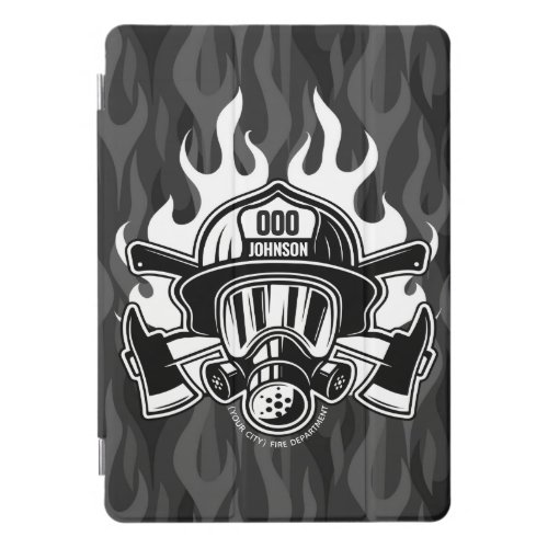 Custom Firefighter Rescue Fire Department Station  iPad Pro Cover