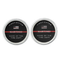 Custom Firefighter Thin Red Line Fire Department