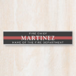 Custom Firefighter Thin Red Line Fire Department Door Sign