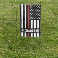 Custom Firefighter Thin Red Line Fire Department