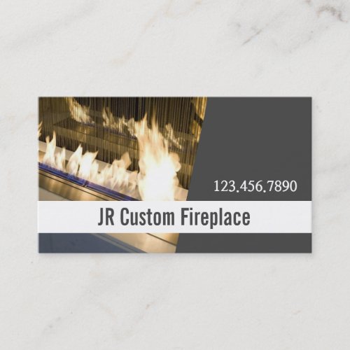 Custom Fireplace Services Business Card