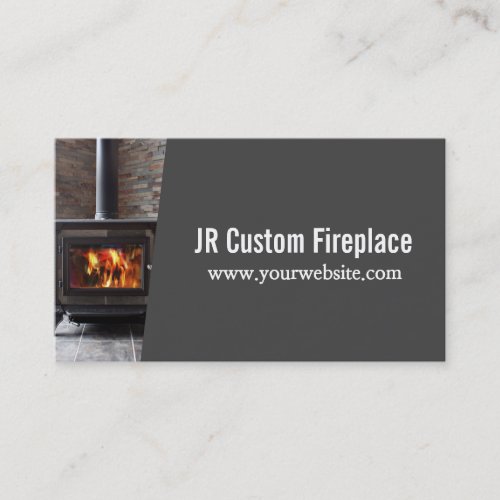 Custom Fireplace Services  Repair Business Card