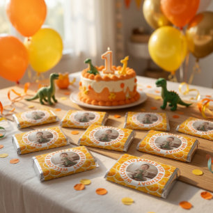 Custom First Birthday Photo and Citrus Hershey's Miniatures