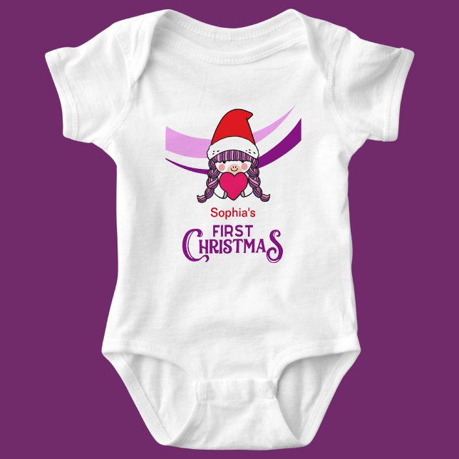 Custom First Christmas Baby Bodysuit (Creator Uploaded)