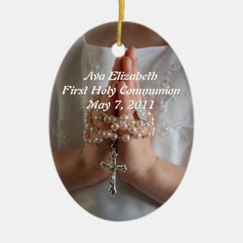 Custom First Communion Ornament