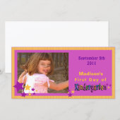 Custom First Day of Kindergarten Personalized (Front/Back)