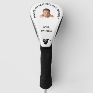 Custom First Father’s Day Photo Gift from Baby Golf Head Cover